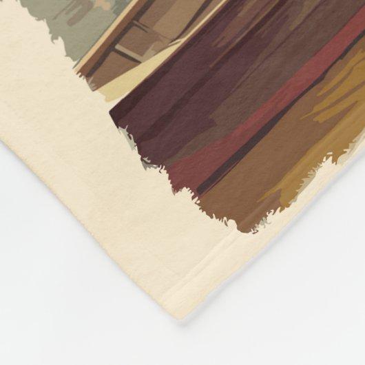 Zürich Schweiz Malerische Reise Vintag Fleecedecke (Ecke)