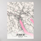Zürich - Schweiz Neapolitan City Map Poster (Vorne)