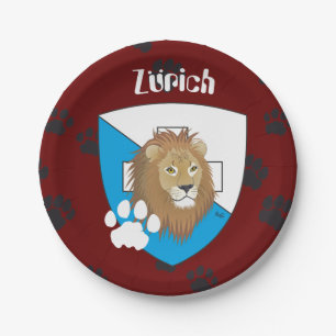 Zürich Schweiz Pappteller