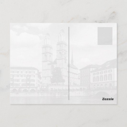 Zürich, Schweiz Postkarte (Rückseite)