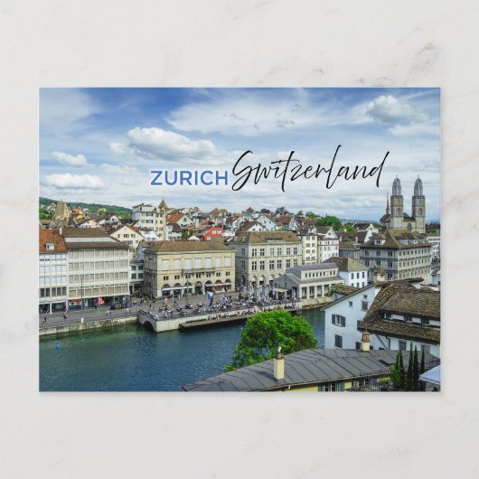 Zürich, Schweiz Postkarte (Vorderseite)