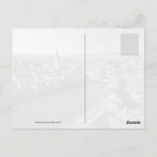 zurich Schweiz Postkarte (Rückseite)