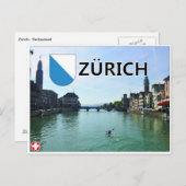 Zürich - Schweiz Postkarte (Vorne/Hinten)