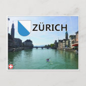 Zürich - Schweiz Postkarte (Vorderseite)