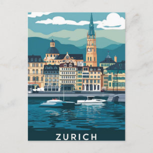 Zürich Schweiz Postkarte