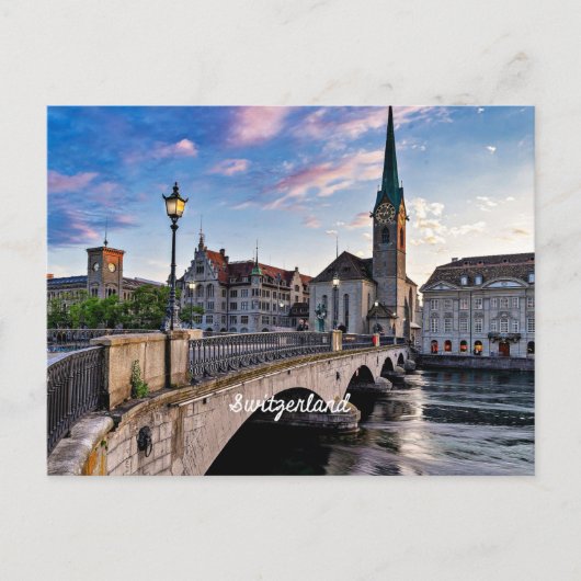 Zürich, Schweiz Postkarte (Vorderseite)