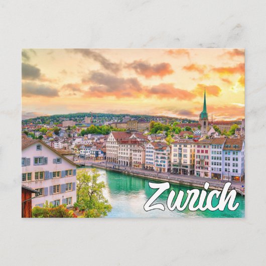 Zürich, Schweiz Postkarte (Vorderseite)