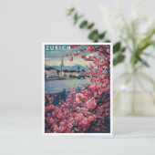 Zürich Schweiz Postkarte (Stehend Vorderseite)