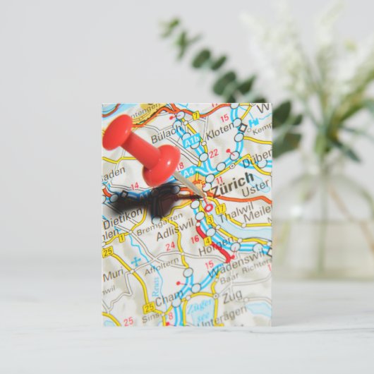 Zürich, Schweiz Postkarte (Stehend Vorderseite)