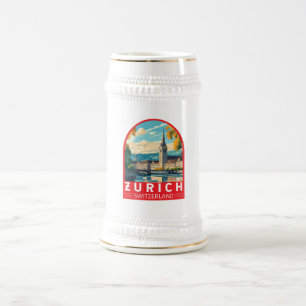 Zürich Schweiz Reisen Bierglas