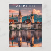 Zürich Schweiz Reisen Postkarte (Vorderseite)