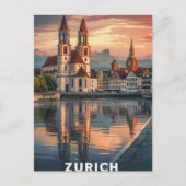 Zürich Schweiz Reisen Postkarte (Vorderseite)