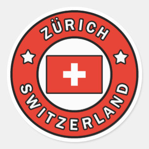 Zürich Schweiz Runder Aufkleber