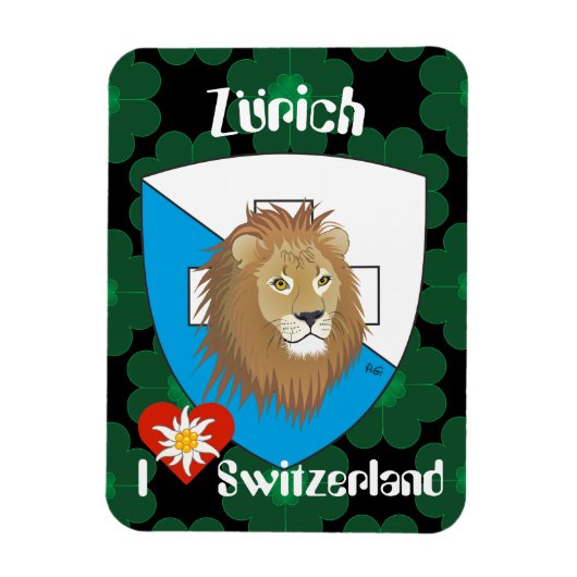 Zürich Schweiz Schweiz Magnet (Vertikal)