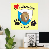 Zürich Schweiz Schweiz Poster (Heimbüro)