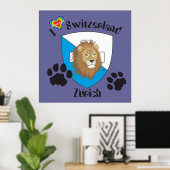 Zürich Schweiz Schweiz Poster (Heimbüro)