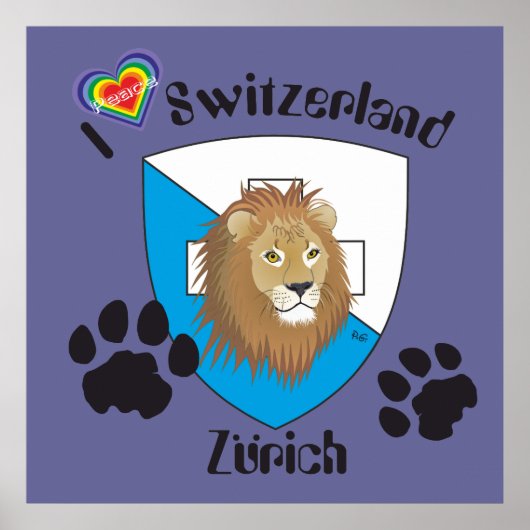Zürich Schweiz Schweiz Poster (Vorne)