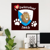 Zürich Schweiz Schweiz Poster (Heimbüro)