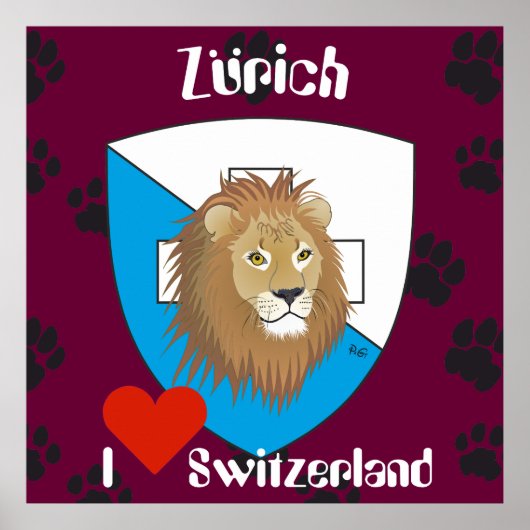 Zürich Schweiz Schweiz Poster (Vorne)