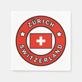 Zürich Schweiz Serviette (Vorderseite)