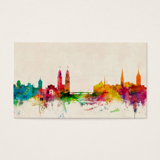 Zürich Schweiz Skyline (Vorderseite)