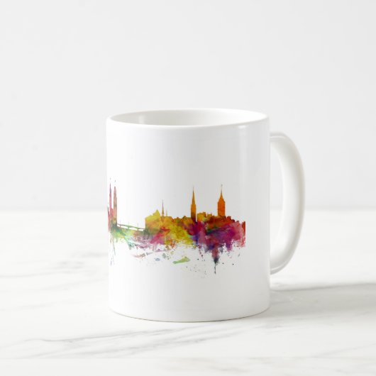 Zürich Schweiz Skyline Kaffeetasse (VorderseiteRechts)