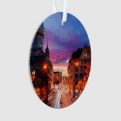 Zürich Schweiz Sunset Ornament (Vorderseite)