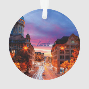 Zürich Schweiz Sunset Ornament