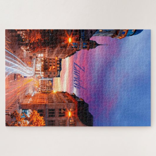 Zürich Schweiz Sunset Puzzle (Horizontal)