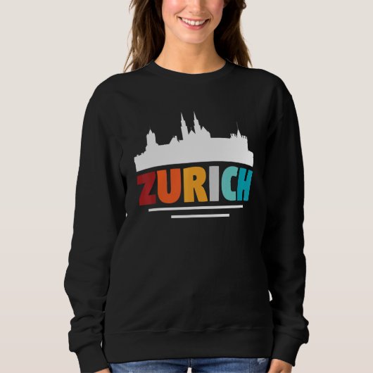 Zürich Schweiz Sweatshirt (Vorderseite)