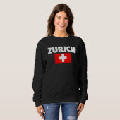 Zürich Schweiz Sweatshirt (Vorne ganz)