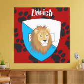 Zürich Schweiz Switzerland Leinwand (Insitu (Wohnzimmer))
