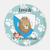 Zürich Schweiz Switzerland Magnet (Vorne)