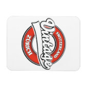 Zürich Schweiz Vintages Logo Magnet (Horizontal)