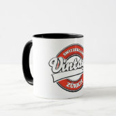 Zürich Schweiz Vintages Logo Magnet Tasse (Vorderseite Links)