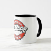 Zürich Schweiz Vintages Logo Magnet Tasse (VorderseiteRechts)