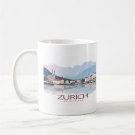 Zürich Schweiz Zürichsee Pastel Travel Kaffeetasse