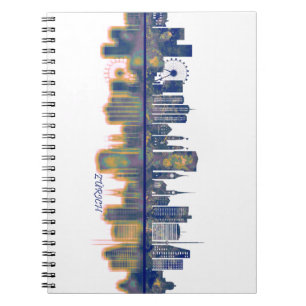 Zurich Skyline Notizblock