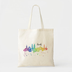 Zürich Skyline Regenbogen Tragetasche