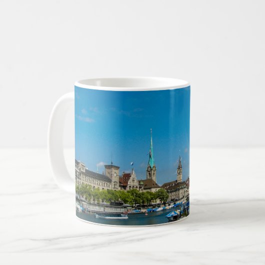 Zurich, Switzerland - Classic Mug Kaffeetasse (Vorderseite Links)