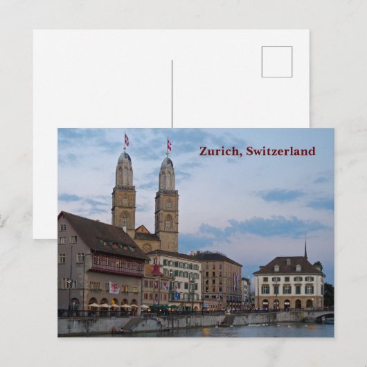 Zurich Switzerland Postkarte (Vorne/Hinten)