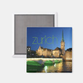 Zurich Switzerland Reise Souvenir Foto Magnet (Vorderseite/Rückseite)