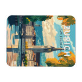 Zurich Switzerland Reisen Vintag Magnet (Horizontal)