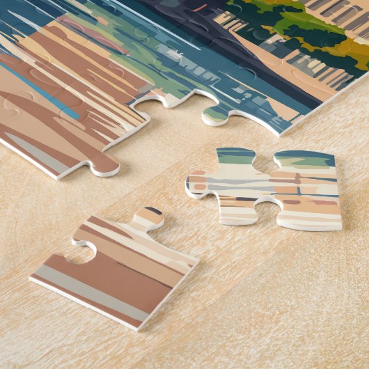 Zurich Switzerland Reisen Vintag Puzzle (Seite)