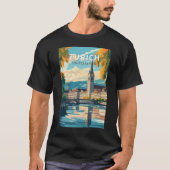Zurich Switzerland Reisen Vintag T-Shirt (Vorderseite)
