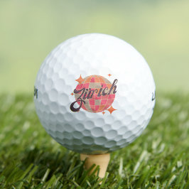 Zurich Switzerland Retro Golf Club Golfball