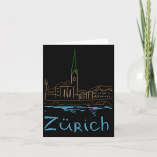 Zurich Switzerland Souvenir Geschenk für Touristen Karte