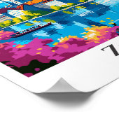 Zurich Switzerland Vintage Illustration Poster (Ecke)