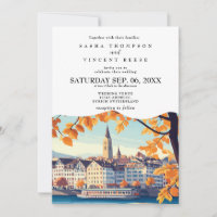 Zurich Switzerland Wedding Retro