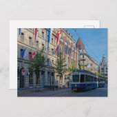Zürich Tram Postkarte (Vorne/Hinten)